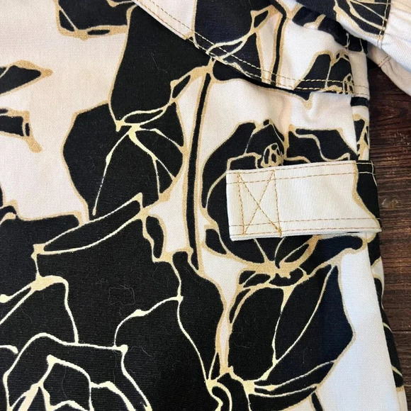 Cache Vintage Cropped Floral Jacket Statement Balloon Sleeve Size Large - Picture 10 of 14